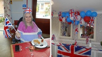 Queens Birthday celebrations at Stevenage care home